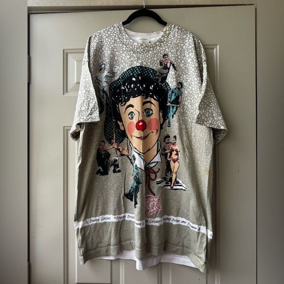 Vintage 90’s Ringling Bros And Barnum And Bailey Circus AOP Size XXL SUPER RARE - Picture 1 of 14